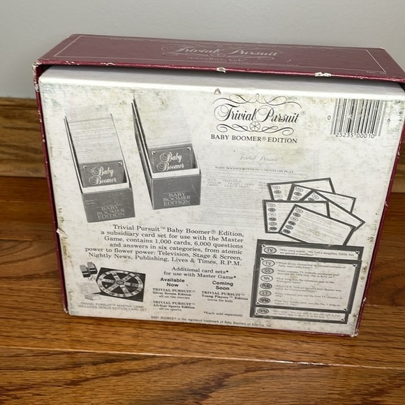 Trivial‎ Pursuit Baby Boomer Edition 1983 For use with Master Game - Picture 3 of 7